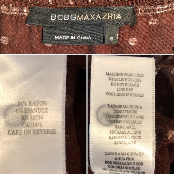 BCBG Maxazria Polka Dot Babydoll Top - Picture 5 of 5